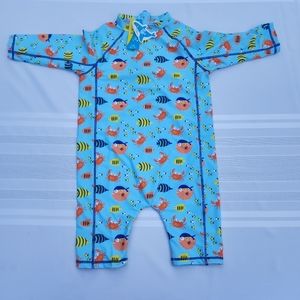 Baby swimwear, rash guard, bathing suit, sun protection size 12 months